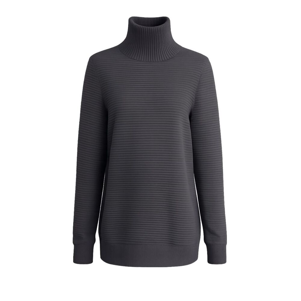 ALL IN MOTION WARM RIBBED ATHLEISURE CASUAL EVERYDAY WEAR RELAXED SWEATSHIRT LRG